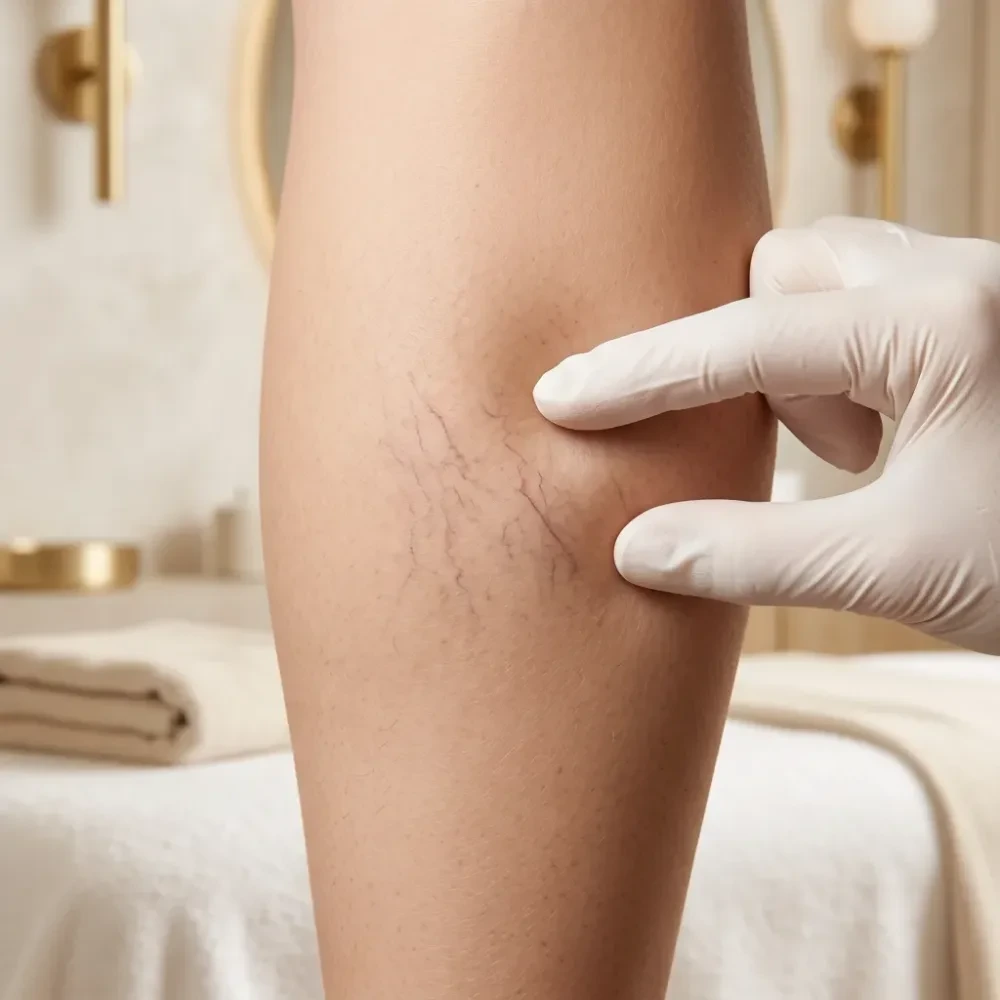 spider veins on the legs