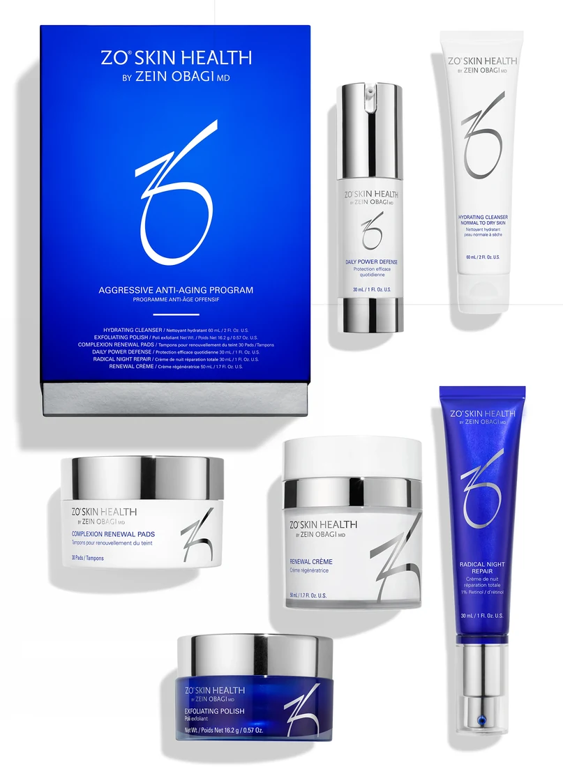ZO Skin Health Box set AntiAging (Aggressive) - includes Radical Night repair